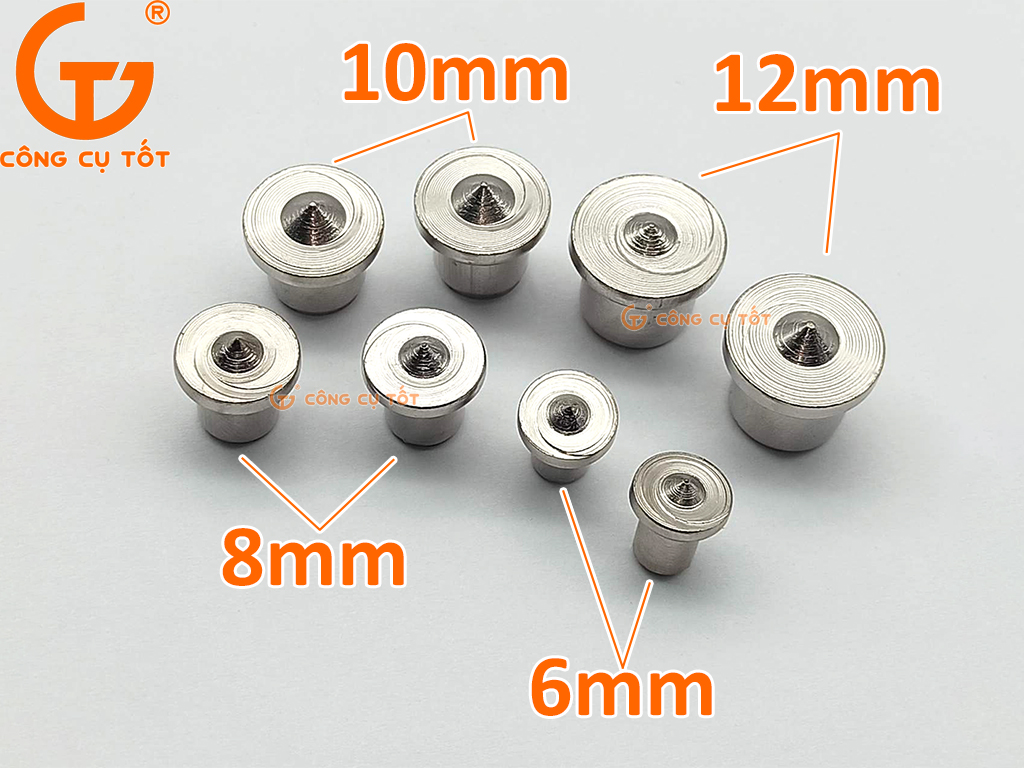 Bộ 8 chốt lấy tâm gỗ 6-8-10-12mm