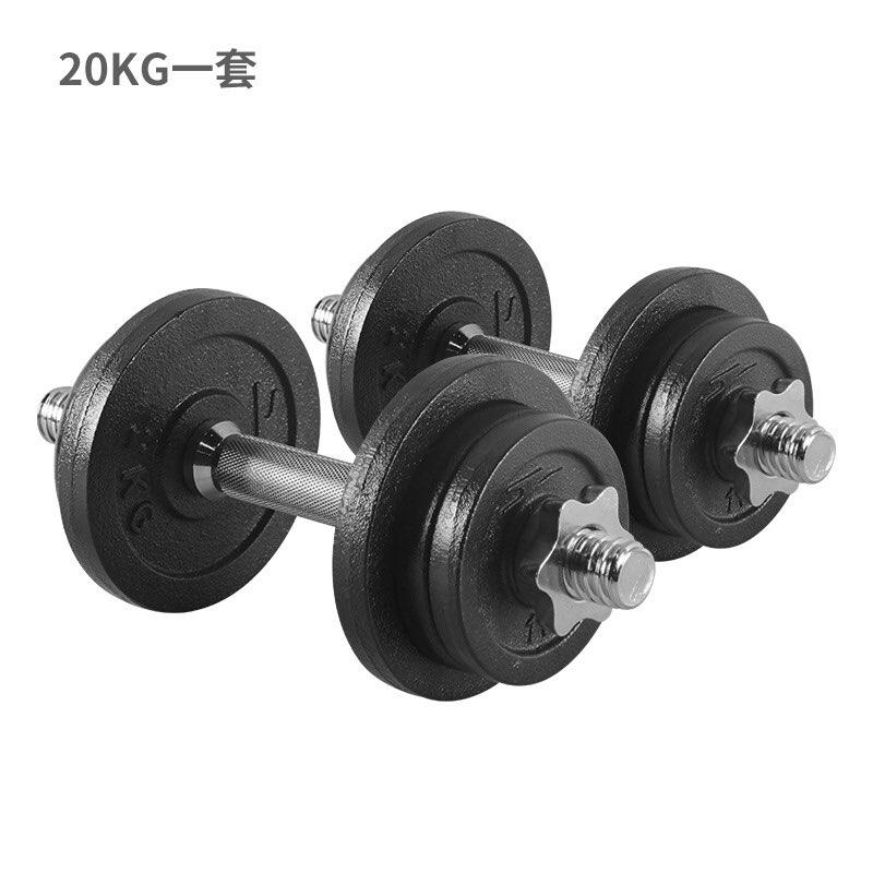 Bộ 2 đòn tạ tay 28kg (4 đĩa 5kg - 4 đĩa 2kg )