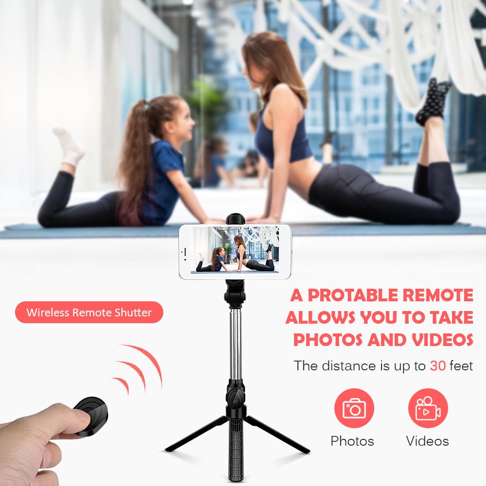 Giá Đỡ Điện Thoại Ba Chân Từ Xa Không Dây