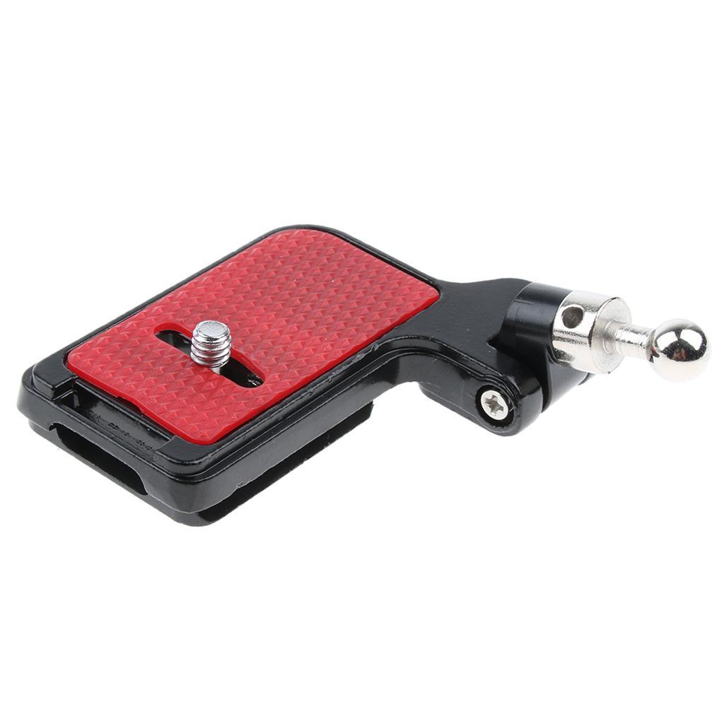 2 Pieces Quick Release QR Plate Adapter with 1/4" Screw for DSLR Camera
