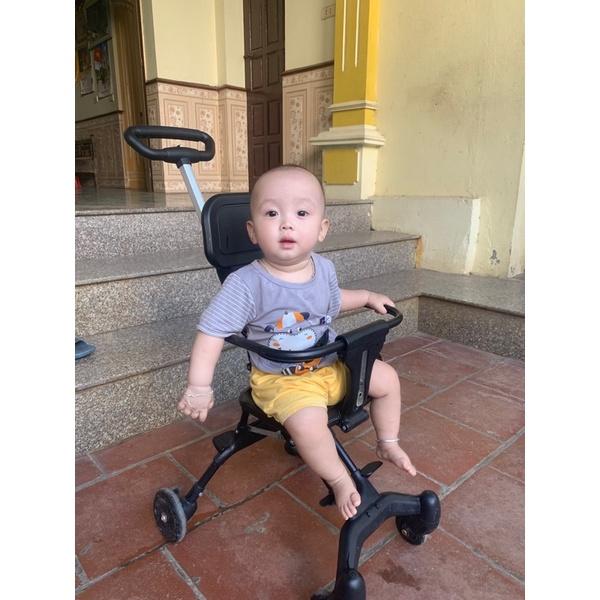 Xe đẩy cho bé , Xe đẩy gấp gọn em bé đi du lịch, xoay 2 chiều tặng kèm đệm lót .