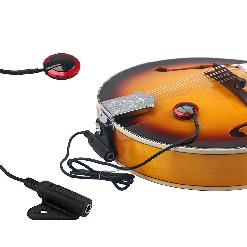 Acoustic Guitar Violin Banjo Microphone Contact Transducer Piezo Pickup