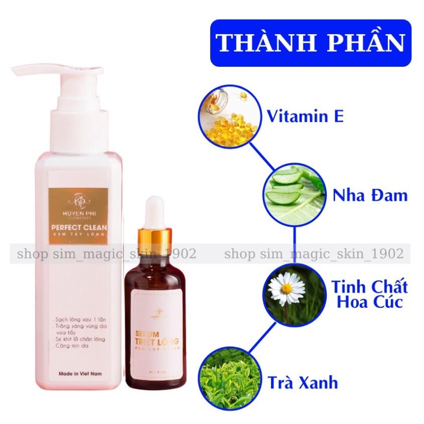 Kem Tẩy Lông Huyền Phi Triệt Sạch Bất Chấp Các Loại Lông ,Tặng Serum Triệt Lông