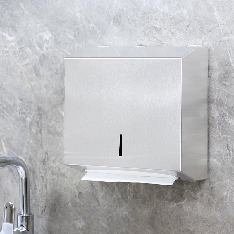 Hộp đựng giấy vệ sinh dáng vuông cỡ đại inox 304
