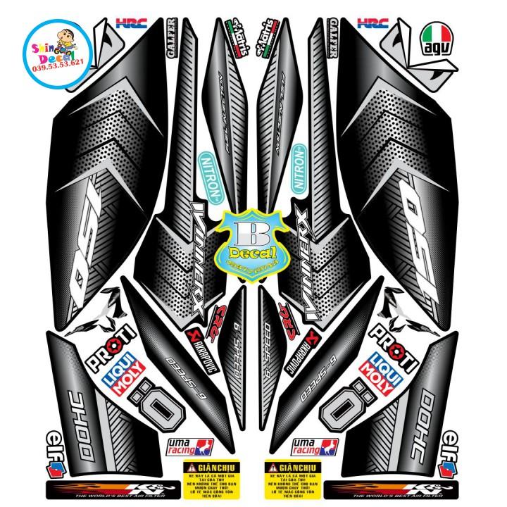 Tem rời winner X tổ ong đen bạc