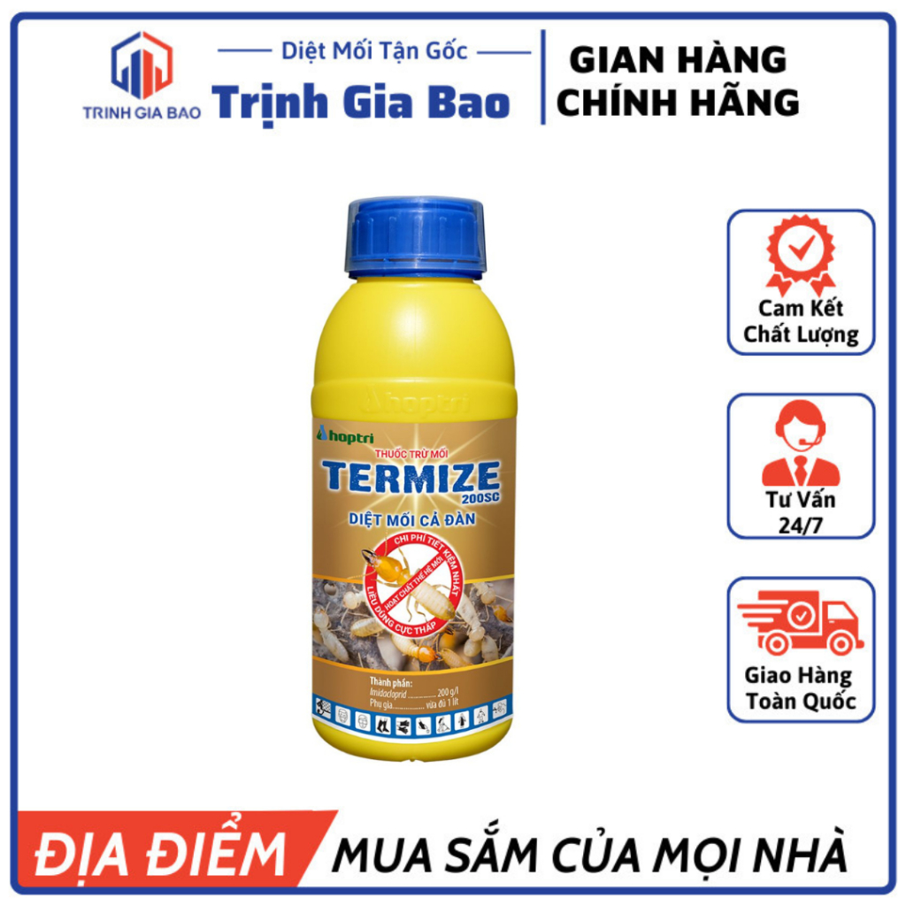 Chế Phẩm Diệt Mối Thế Hệ Mới Termize 200SC Chai 50ml Mùi Nhẹ Dễ Chịu An Toàn Môi Trường