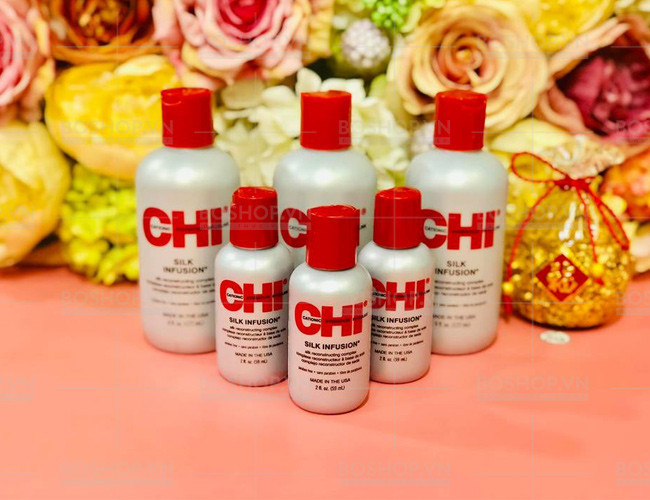 Dầu dưỡng CHI Silk INFUSION bóng tóc 59ml - USA