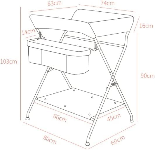 Bàn thay tã cho bé có thể điều chỉnh chiều cao Adjustable Height Baby Changing Table (80*63*96cm)