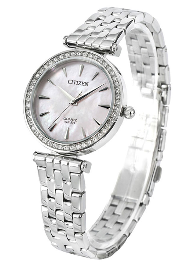 Đồng Hồ Nữ Citizen Đính Đá Swarovski Dây Thép Không Gỉ ER0210-55Y - Mặt Hồng