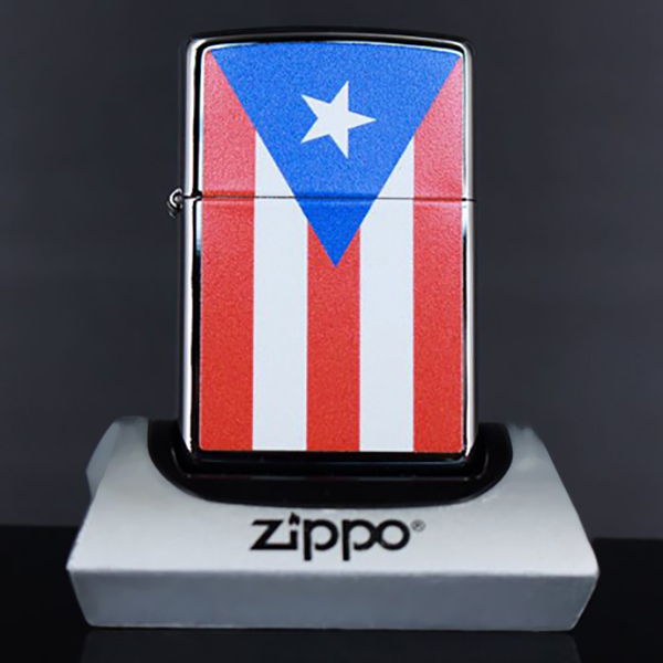 Bật Lửa Zippo 250 Flag Of Puerto Rico