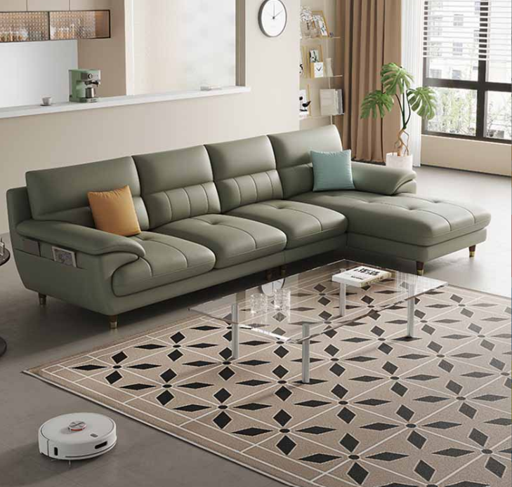 Sofa da góc L cao cấp Juno Sofa(mẫu mới) HDCT-19