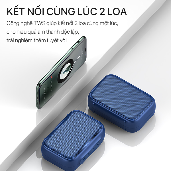 (HÀNG MỚI)Loa Bluetooth ACOME A1 Công suất 5W Hỗ trợ TWS ghép đôi 2 loa Âm thanh vòm âm bass trầm thiết kế nhỏ gọn - Hàng chính hãng