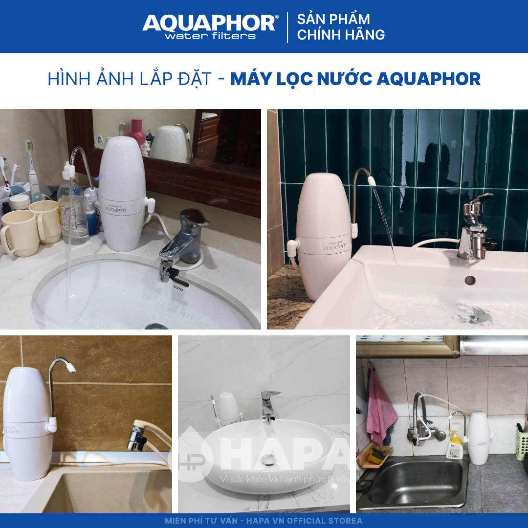Máy Lọc Nước Uống Trực Tiếp AQUAPHOR MODERN - Công nghệ NANO Aqualen độc quyền - Hàng Chính Hãng, Nhập Khẩu Châu Âu