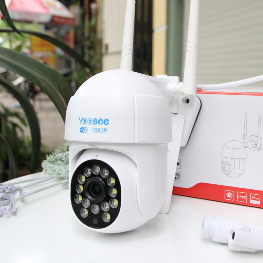 CAMERA WIFI YOOSEE D16A 16 LED MÁI VÒM PTZ MINI CHỐNG NƯỚC NGOÀI TRỜI - HÀNG NHẬP KHẨU