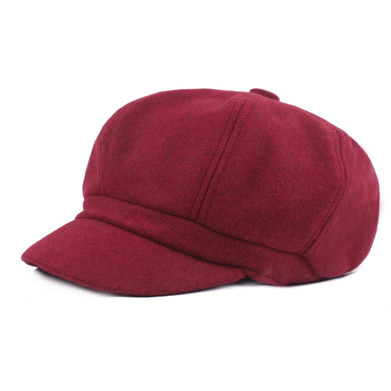 Nón beret nữ mũ nồi lưỡi trai thời trang thu đông dona22112101