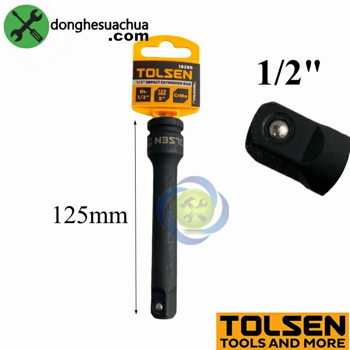 Đầu nối dài 125mm Tolsen 18286 loại 1/2 inch màu đen