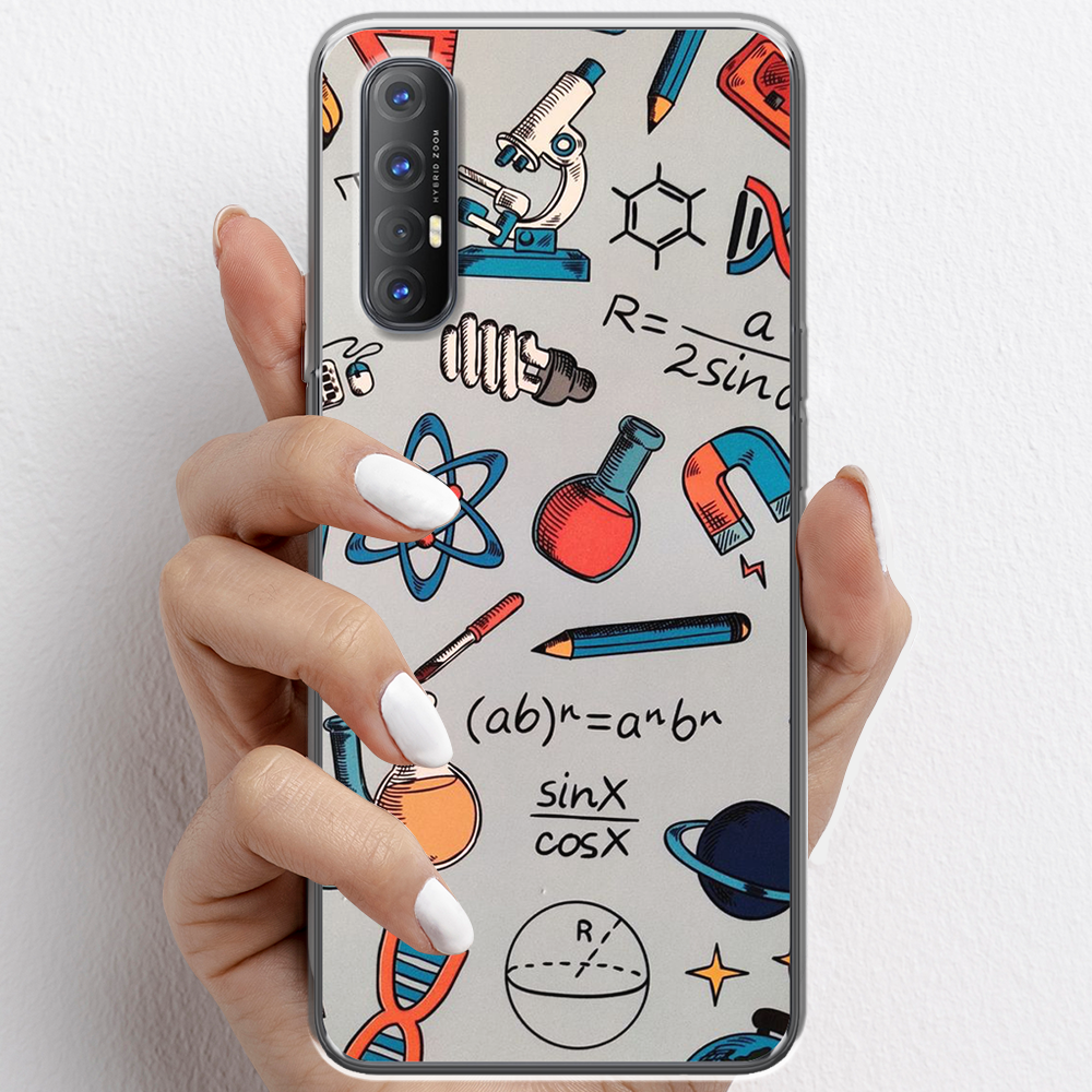 Ốp lưng cho Oppo Reno3, Reno3 Pro nhựa TPU mẫu Dụng cụ hóa học