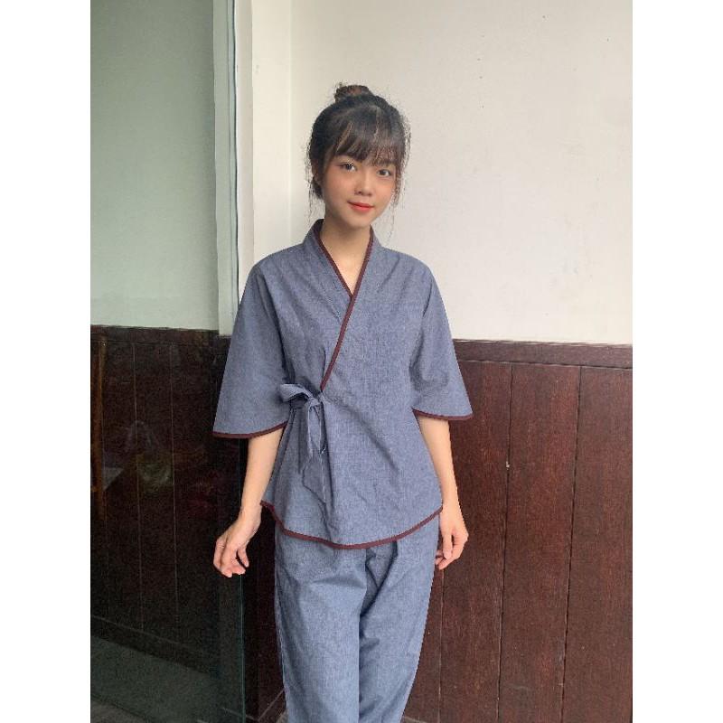 Đồ lam Đi chùa. chéo nơ .