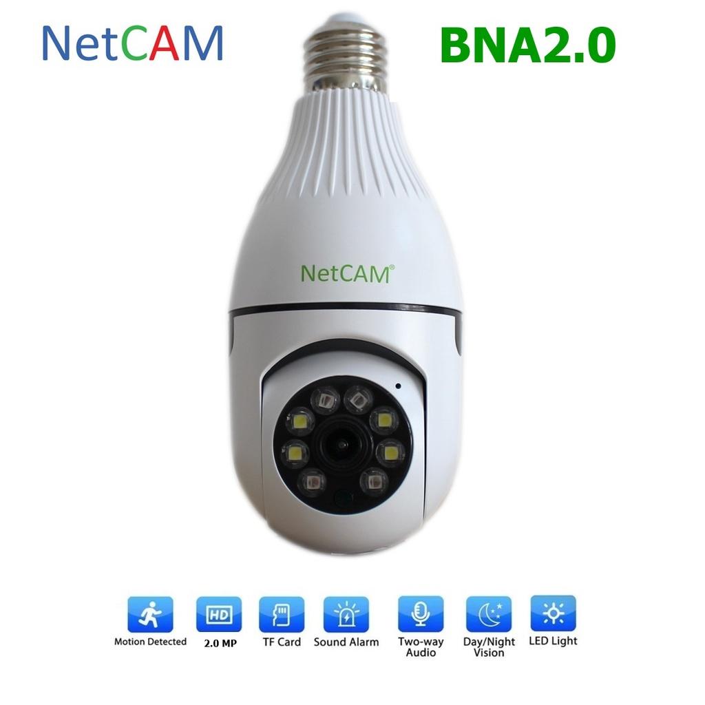 Camera IP WiFi Quay Quét 360 độ NetCAM BNA2.0, Độ phân giải 2.0MP, Theo dõi hoạt động trên App ICSEE - Hàng chính hãng