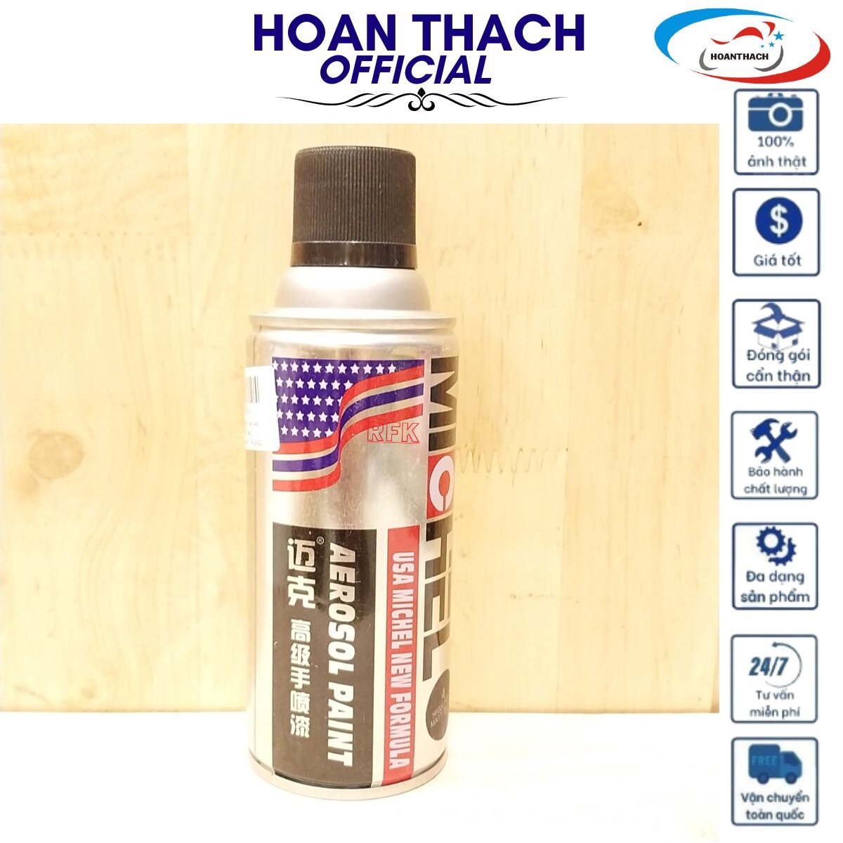 Sơn Chịu Nhiệt cho mọi dòng xe (Michel Aerosol Prait# 4 400Ml ) SP019559