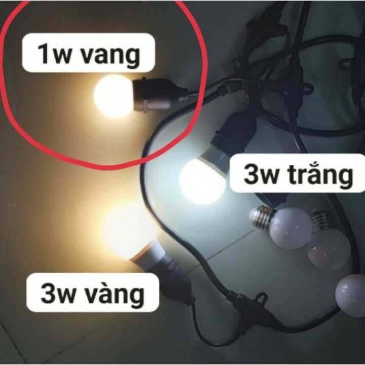 Bóng đèn 3w ánh sáng vàng và trắng [LOẠI 13 MẮT LED