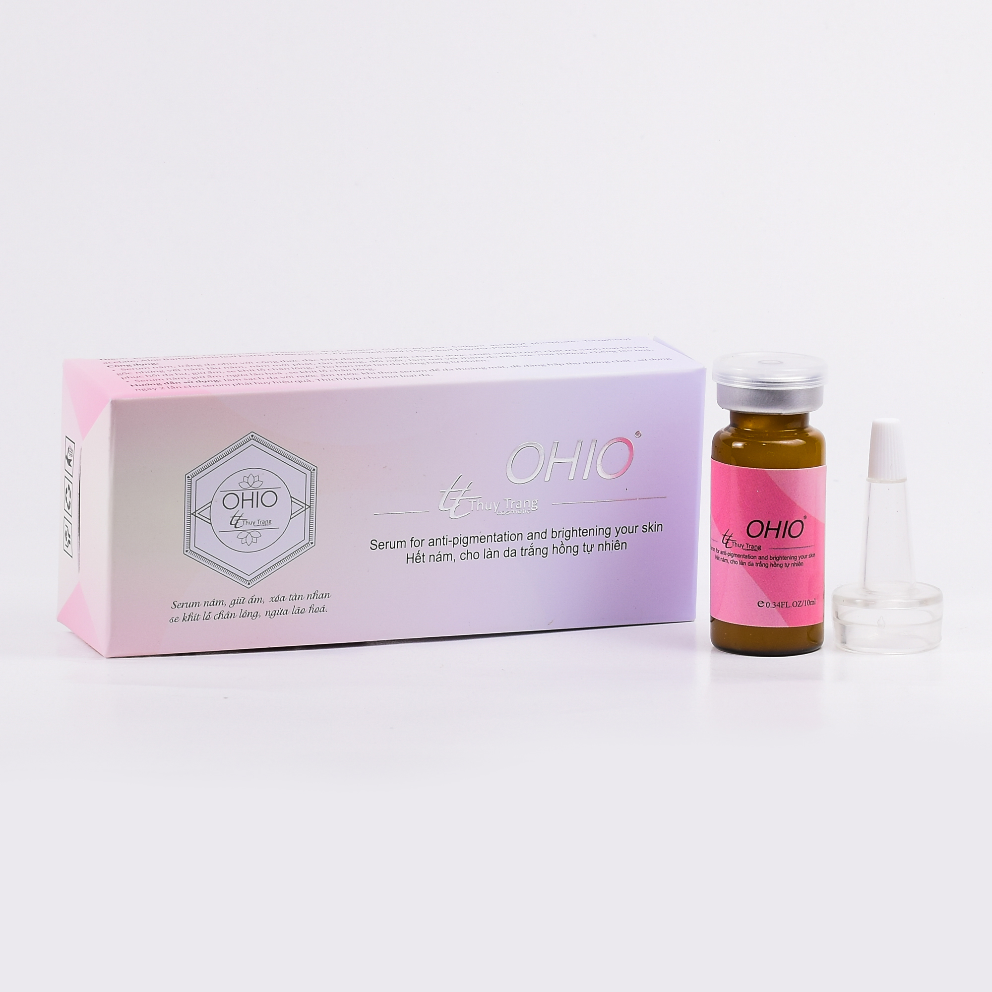 Serum Ngừa Nám - Giữ Ẩm - Xóa Tàn Nhang - Se Khít Lỗ Chân Lông - Ngừa Lão Hóa - Dưỡng Trắng Da - Ohio - 10ml