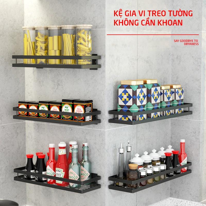 Kệ để đồ nhà bếp để gia vị nhà bếp,để đồ nhà tắm,đựng đồ đa năng dán tường không cần khoan đục TACHI STORE