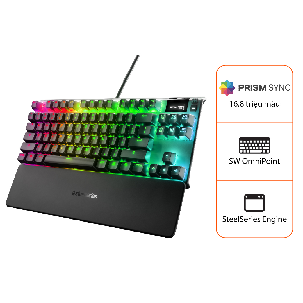 Bàn phím Gaming Steelseries Apex Pro TKL US - Hàng Chính Hãng