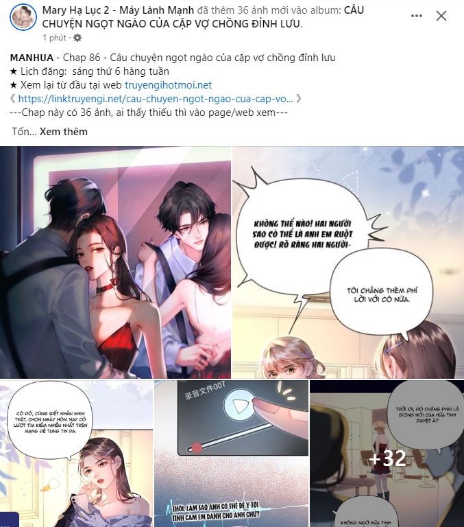 câu chuyện ngọt ngào của cặp vợ chồng đỉnh lưu chapter 86.1 1