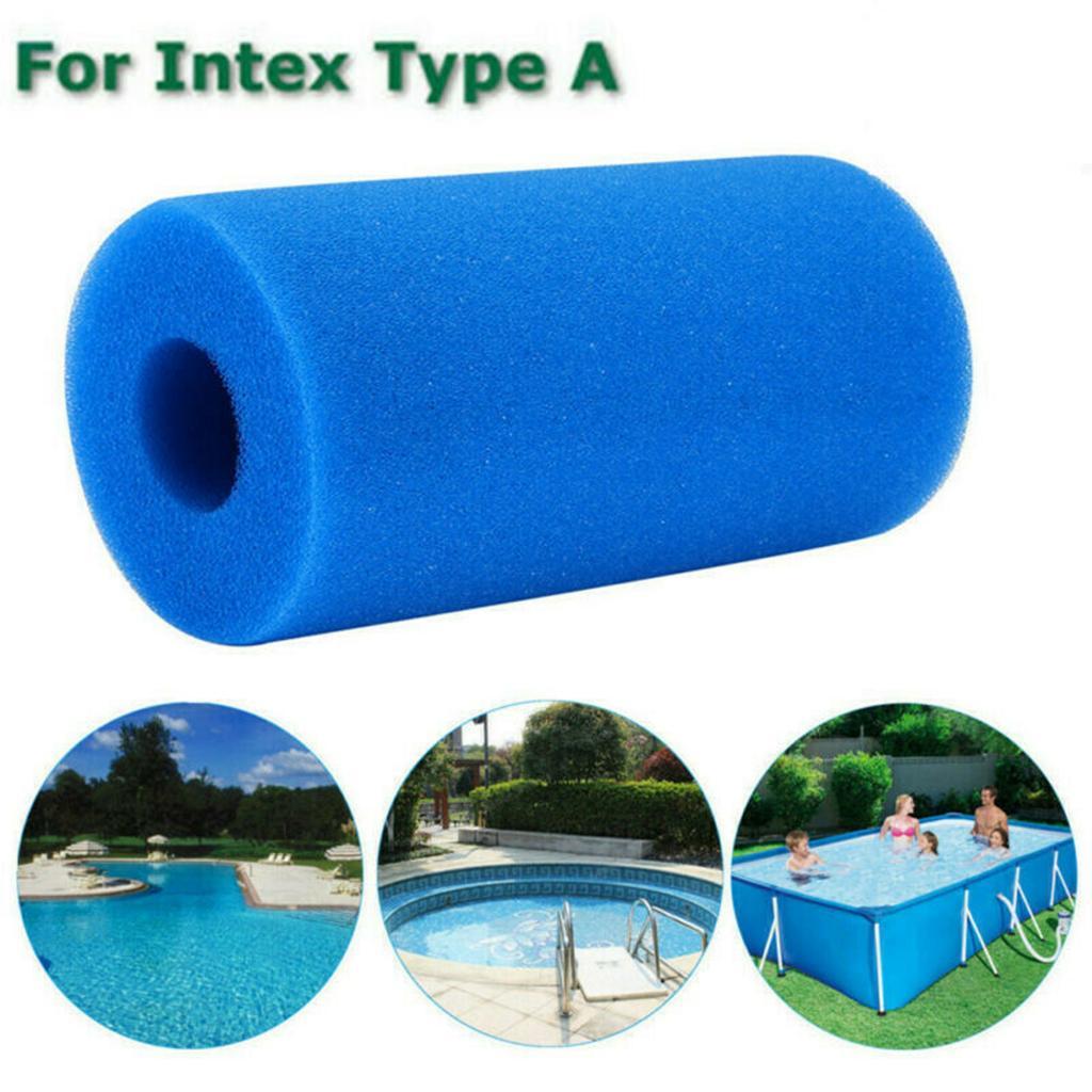 4Pcs For Intex Type A Reusable Spa Swimming Pool Filter Pump Foam Cartridge