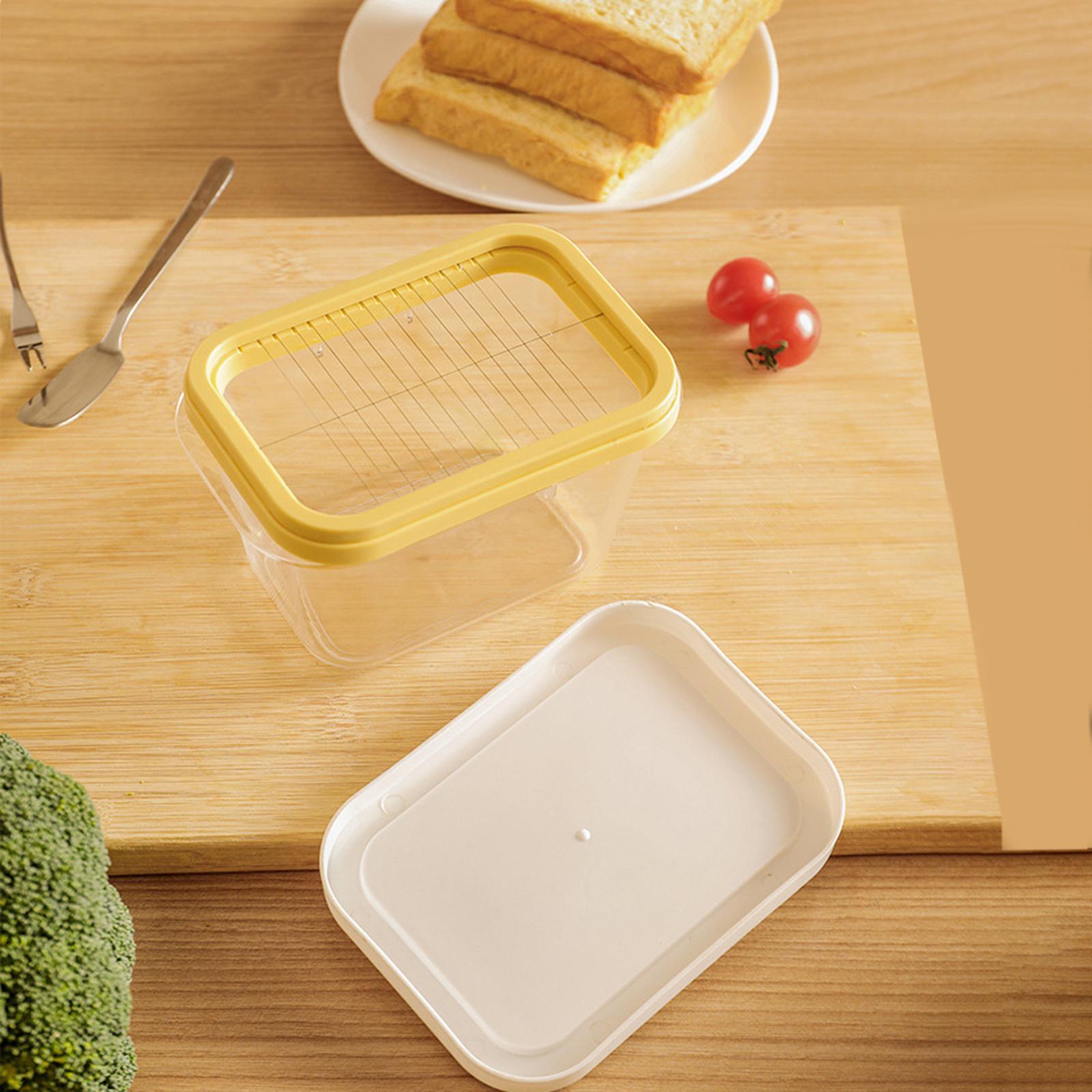 Butter Cutting Box Airtight Lid with Cutter  for Refrigerator Home