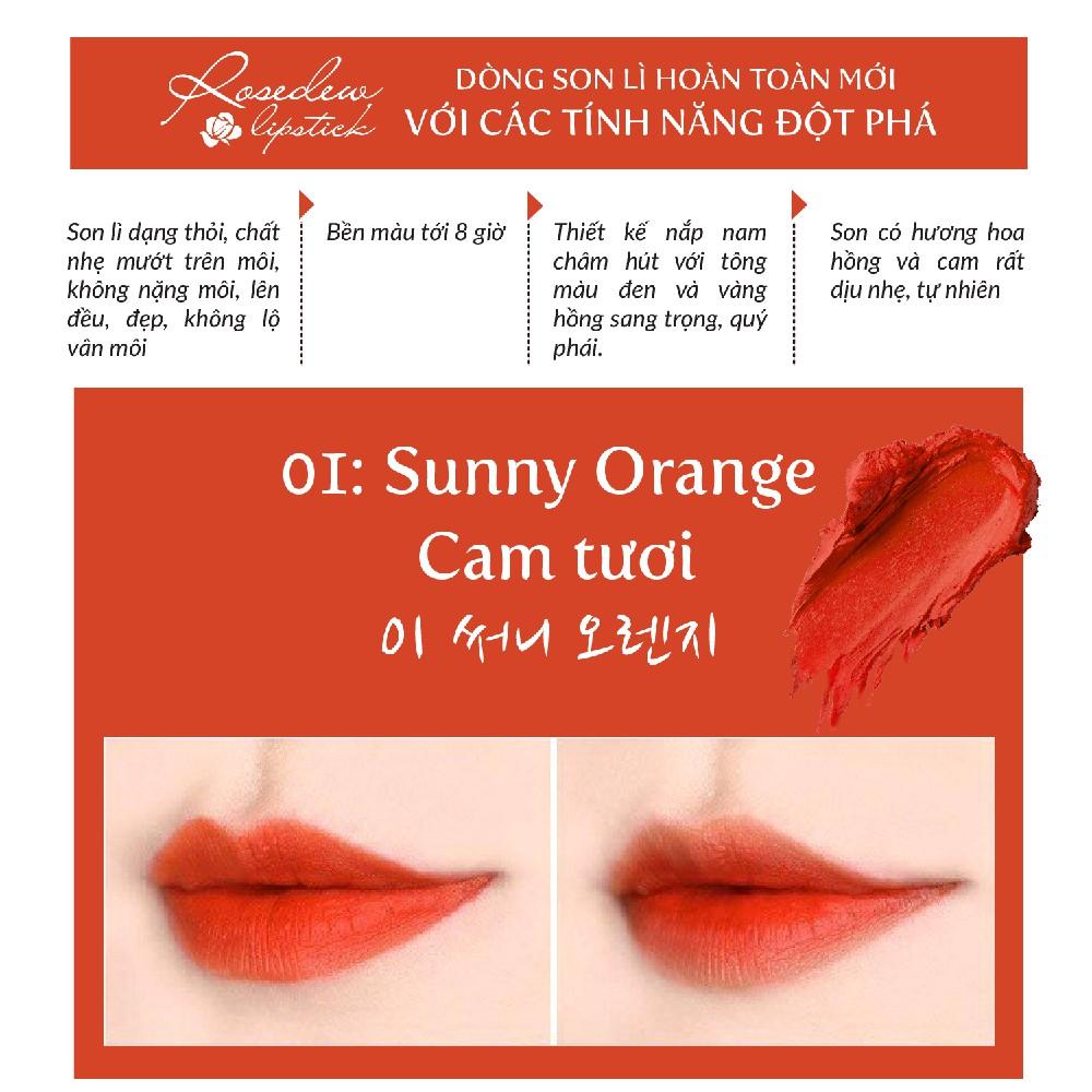 Son Lì Không Trôi BEAUSKIN Rosedew Matte Creamy Lipstick 3.5g - BMML0101210