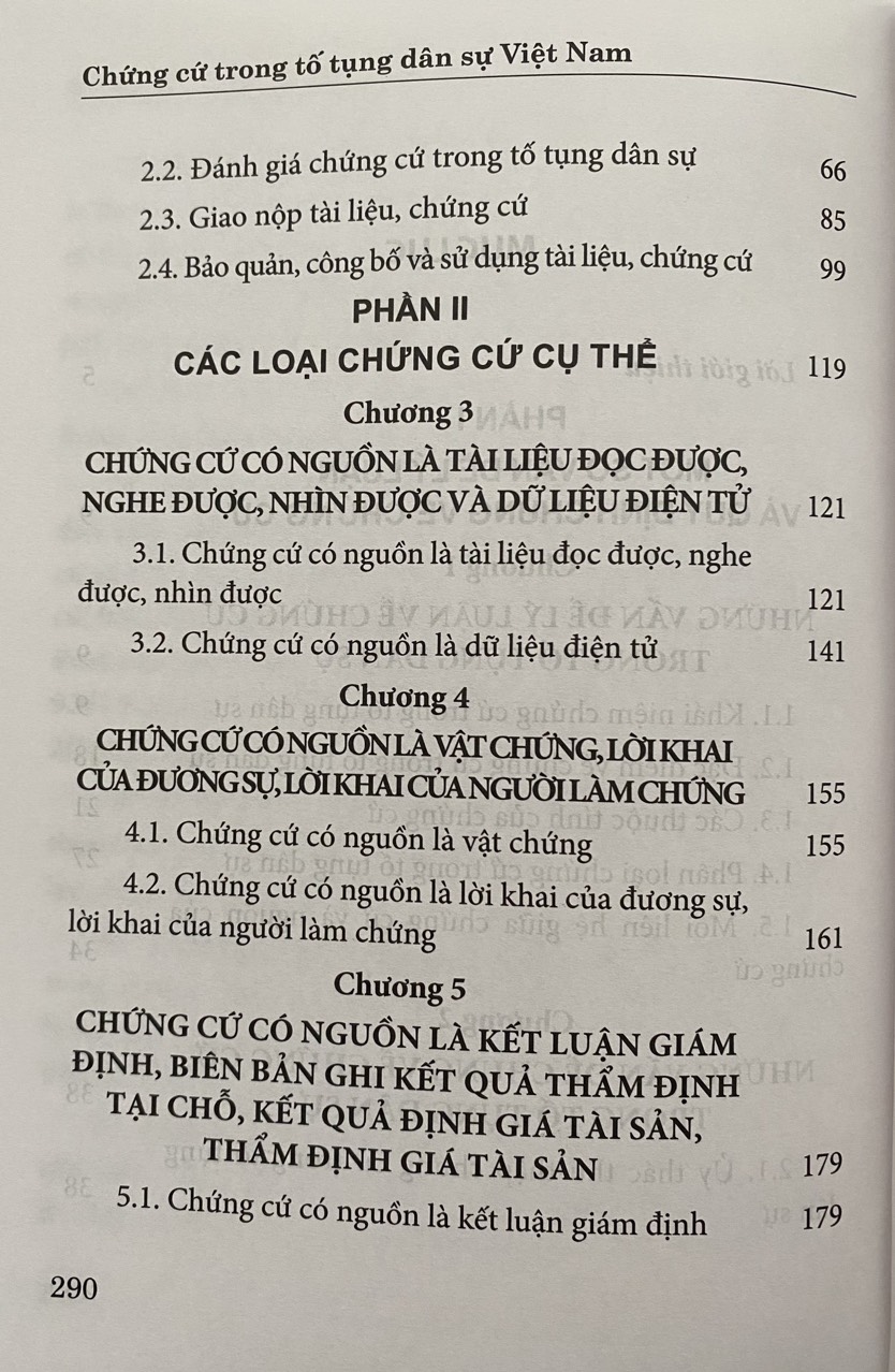 Chứng Cứ Trong Tố Tụng Dân Sự Việt Nam
