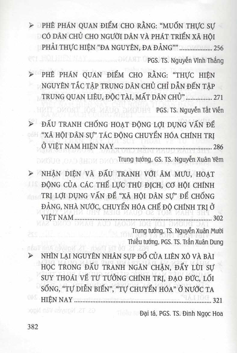 Phê Phán Các Quan Điểm Sai Trái, Xuyên Tạc Cuộc Đấu Tranh Chống Suy Thoái Về Chính Trị, Tư Tưởng Trong Đảng