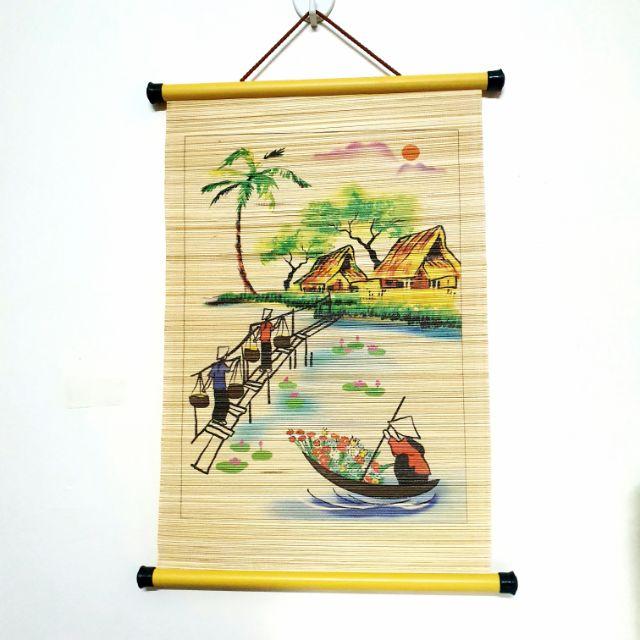 Tranh cuộn lưu niệm - Các làng quê Việt Nam