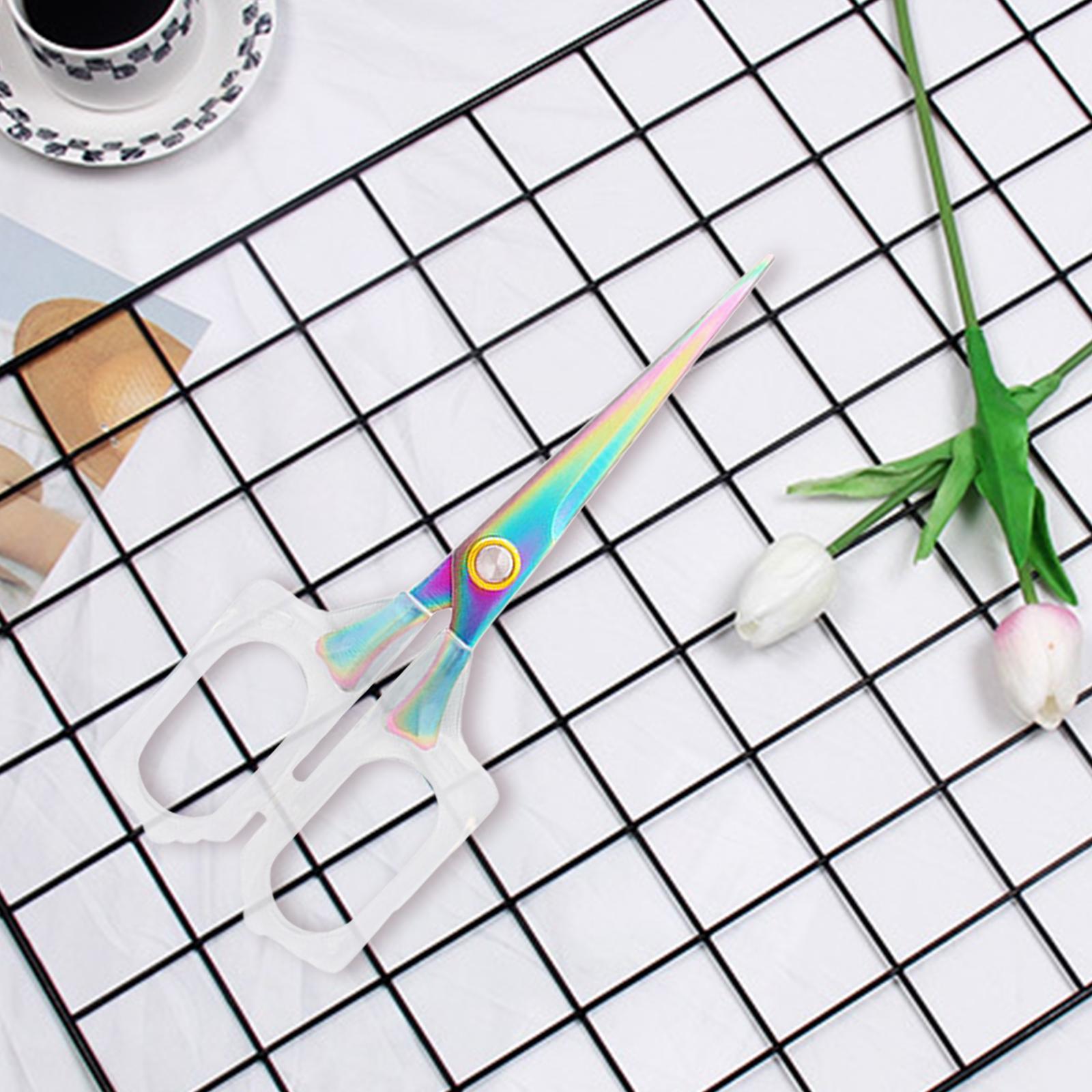 Fashion Office Scissors Household Scissors All Purpose Sewing Scissors Clear Handle Cutter Craft  Office Scissors Multipurpose for Home