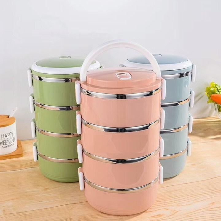 Hộp Cơm 4 Tầng Lúa Mạch