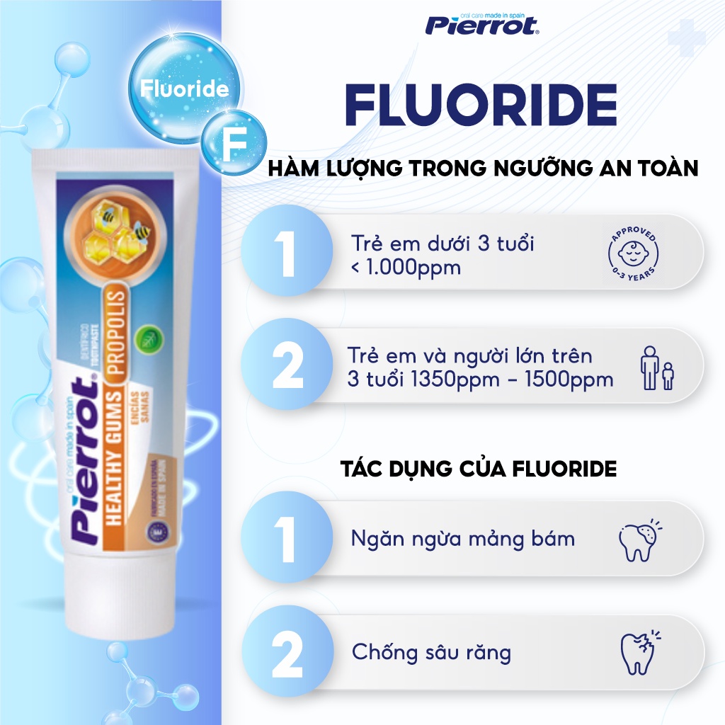 Kem đánh răng chắc khỏe nướu PIERROT 75ml