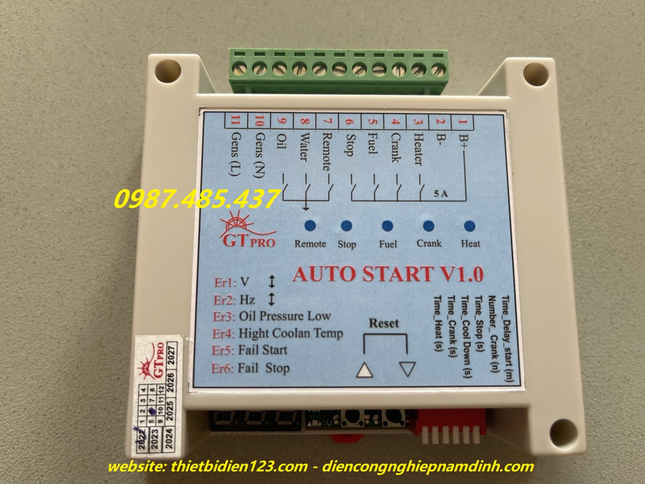 Bộ điều khiển tự đề máy phát khi mất điện GENSET AUTOSTART