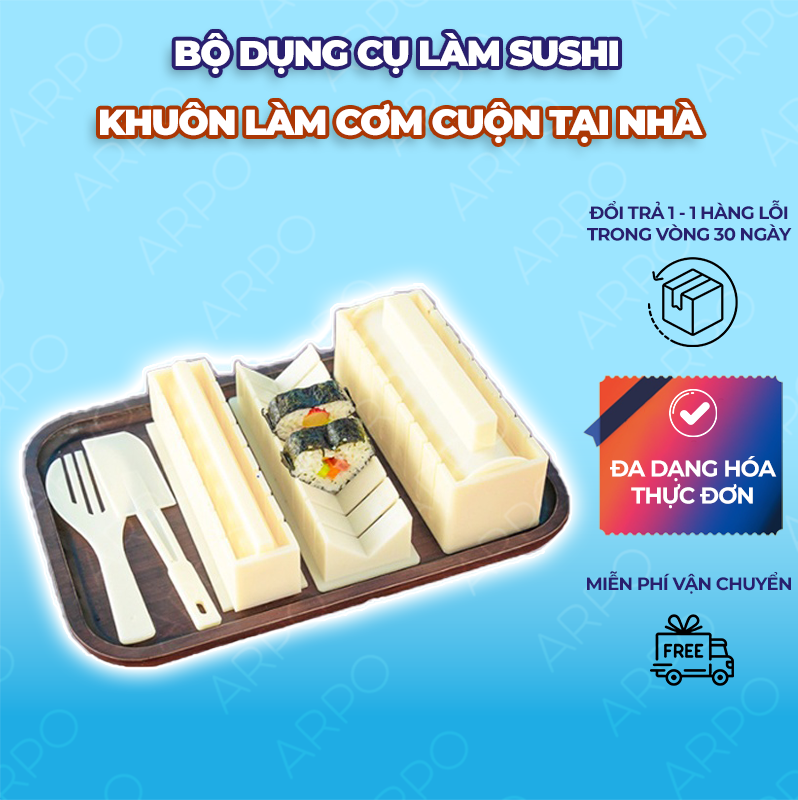 Khuôn Làm Sushi, Cơm Cuộn, Kimbap Phong Cách Nhật Bản Cao Cấp - Khuôn Cuộn Sushi Hình Trái Tim Dễ Dàng Sử Dụng