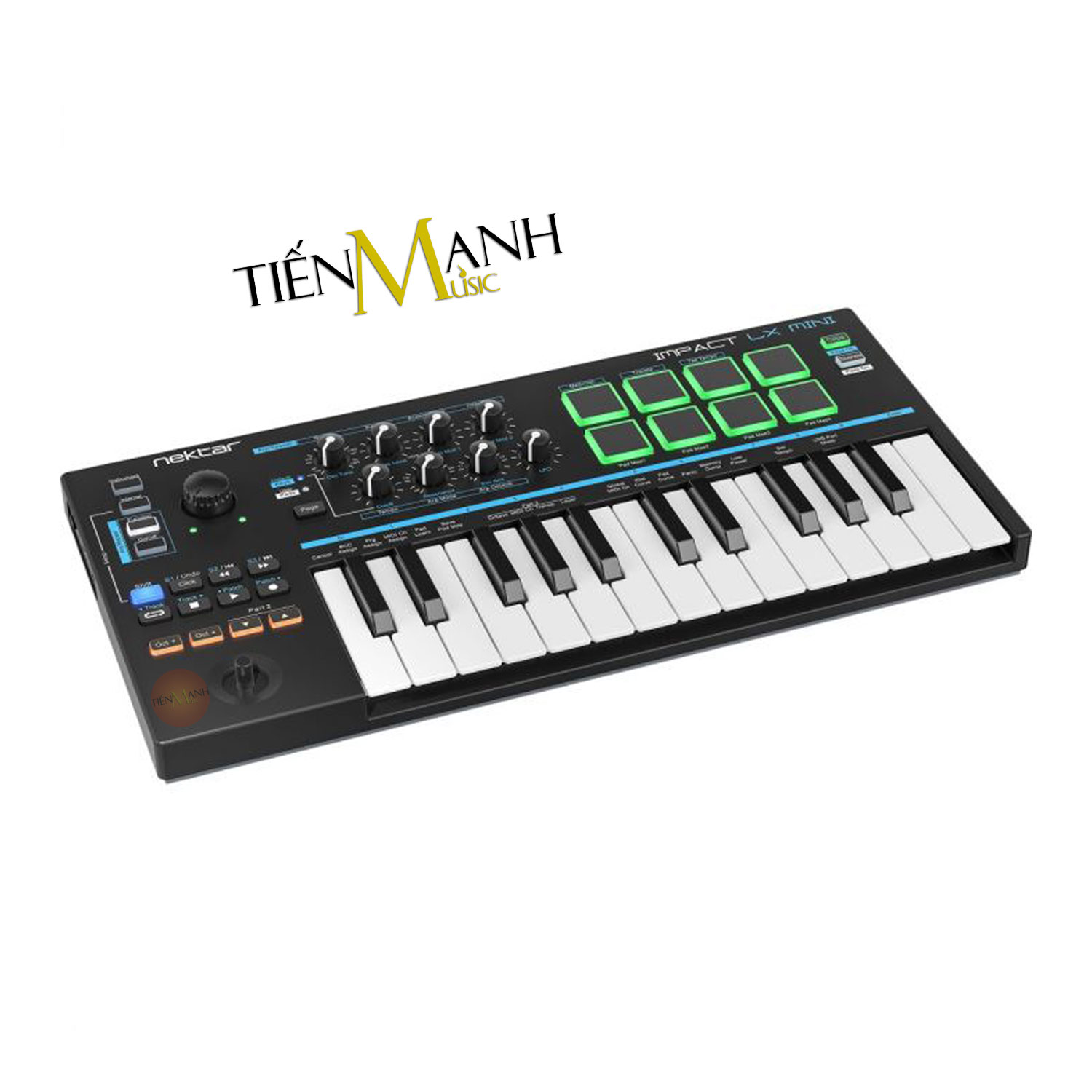 Nektar Impact LX Mini Cảm ứng lực Midi Keyboard Controller Bàn phím sáng tác - Sản xuất âm nhạc Producer Hàng Chính Hãng - Kèm Móng Gẩy DreamMaker