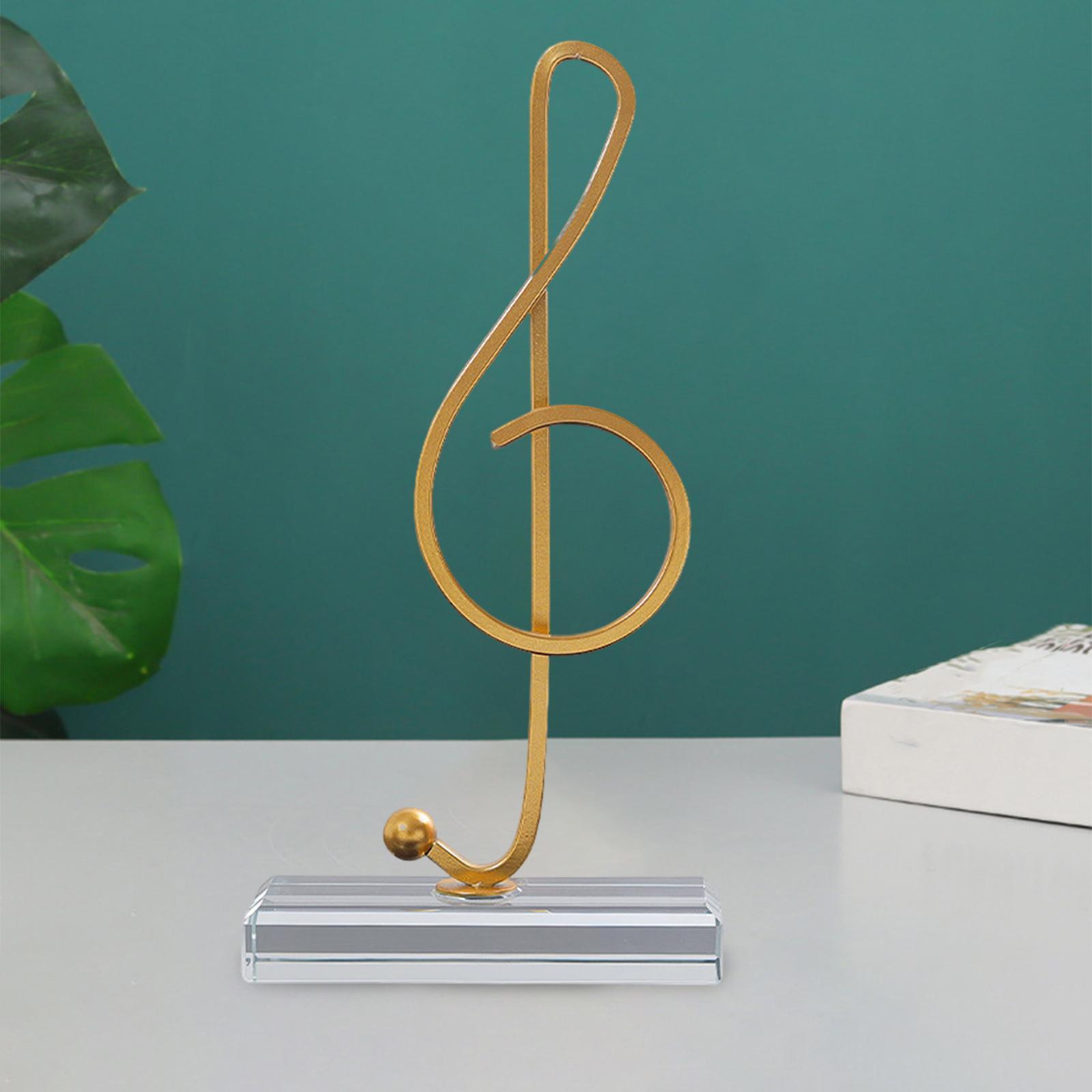 2 in Pack Music Note Figurines Statues Collectible for Cabinet Gifts Decor