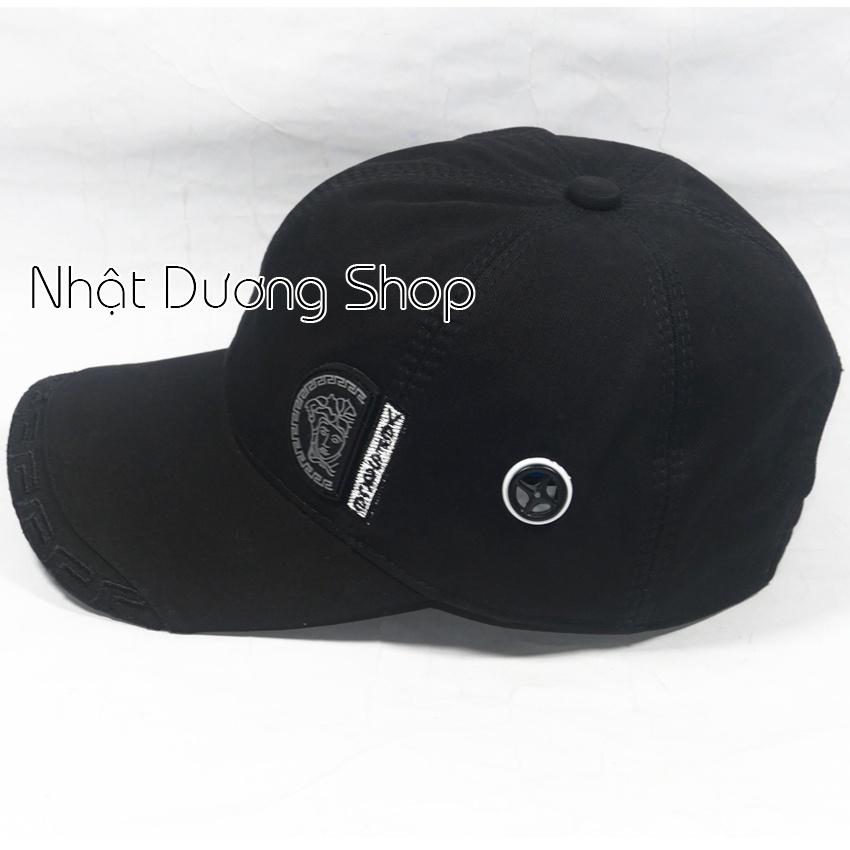 Mũ lưỡi trai ,Nón kết VE.RSA.CE thêu mặt da bên hông đẹp sang trọng phù hợp cho cả nam và nữ yêu thích nón xịn.