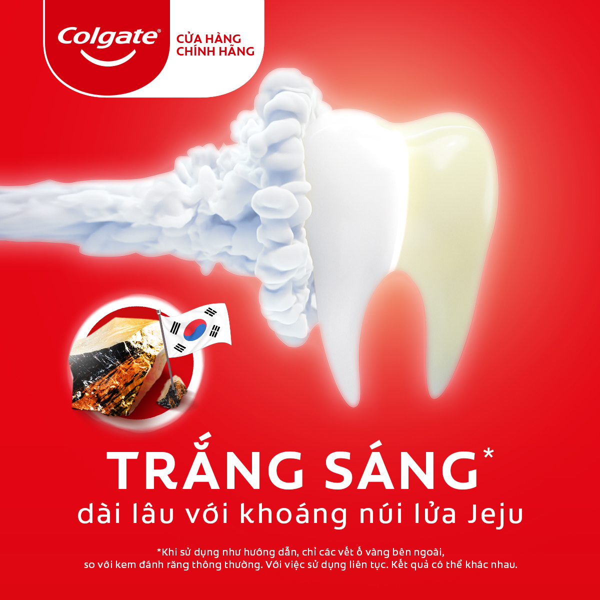 Kem đánh răng Colgate làm trắng răng khoáng núi lửa 100g