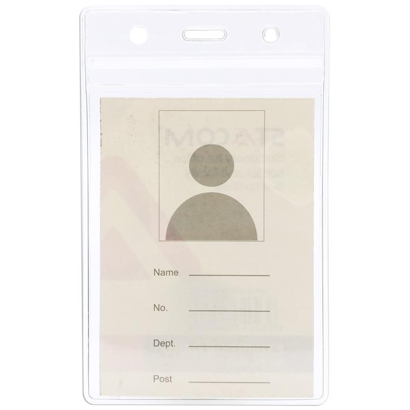 Bộ 4 Bảng Tên Nhựa PVC Stacom Có Khóa Kéo ID-PVC6688