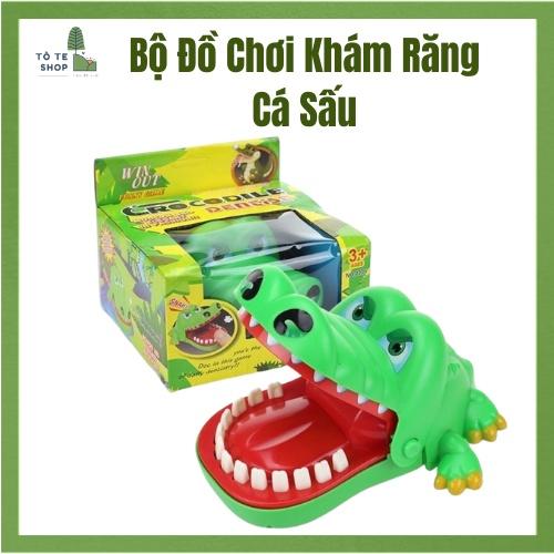 Đồ chơi cá sấu cắn tay loại to cho bé, đồ chơi giải trí khám răng cá sấu Crocodile Dentist