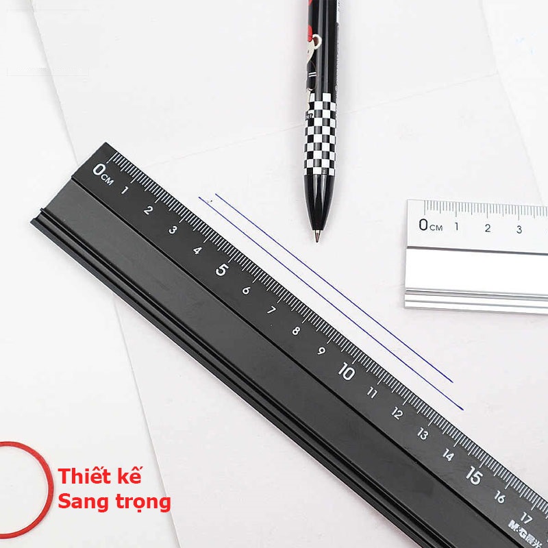 Thước Nhôm 20cm M&amp;G ARLN0409 chống trượt