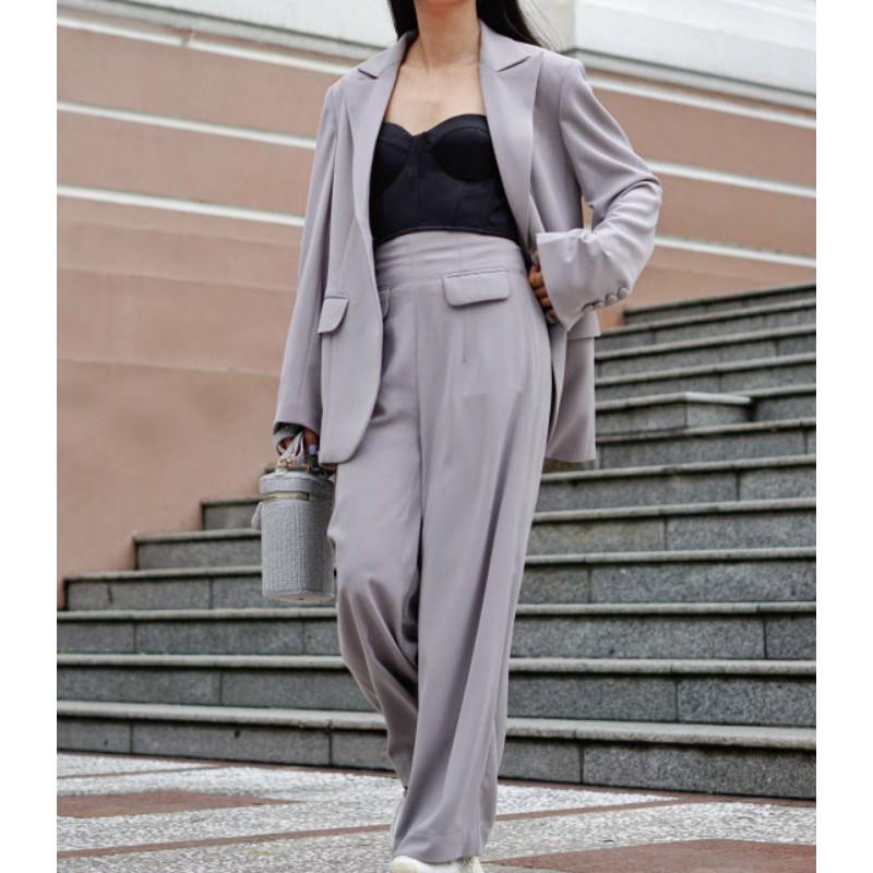 Quần CORSET TROUSERS dài ống rộng size tùy chỉnh eo