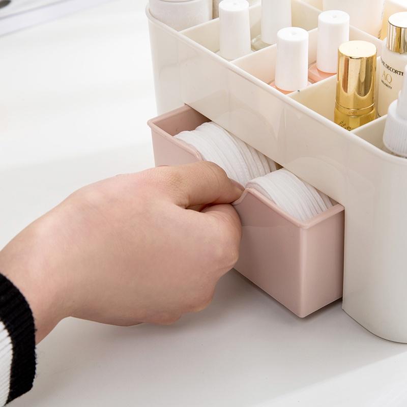 Kệ mỹ phẩm nhựa nhiều ngăn - kệ đựng mỹ phẩm, kệ để đồ trang điểm mini