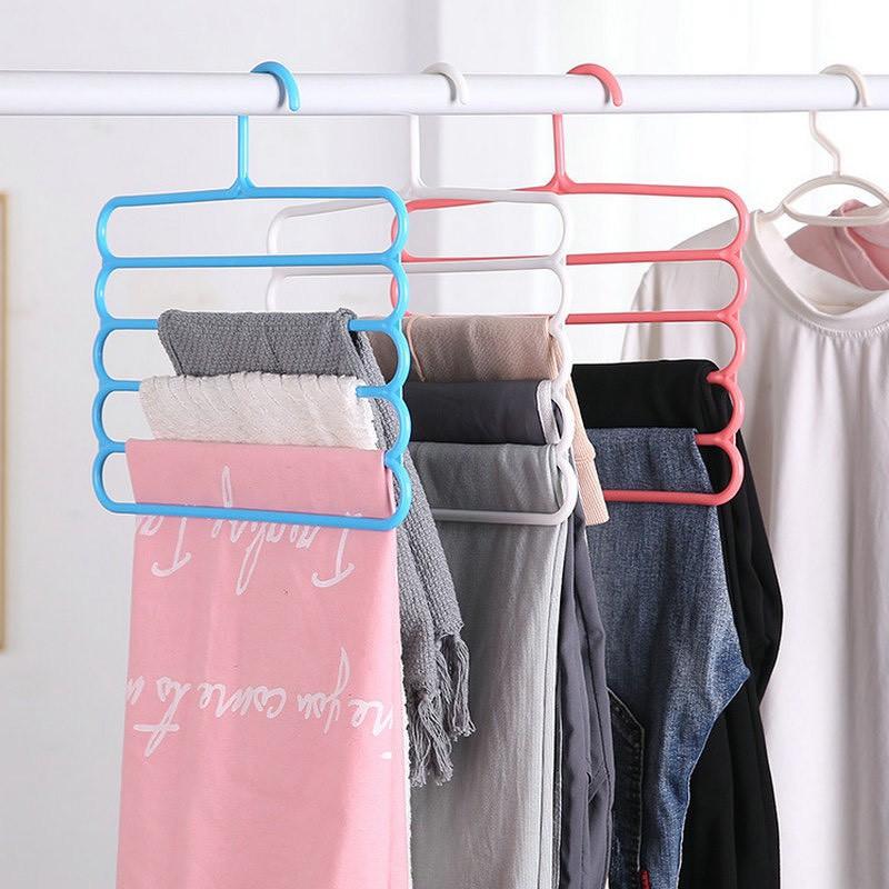 GIÁ SỈ Móc Treo Quần Áo Đa Năng Nhiều Tầng Bằng Nhựa 88203 Sỉ Lẻ Gia Dụng 88